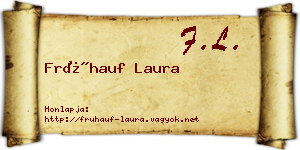 Frühauf Laura névjegykártya